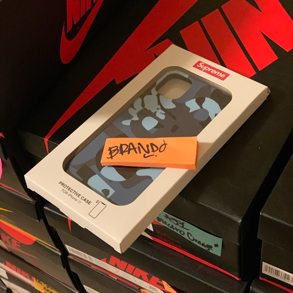 Supreme Phone Case Blue Camo IPhone 11